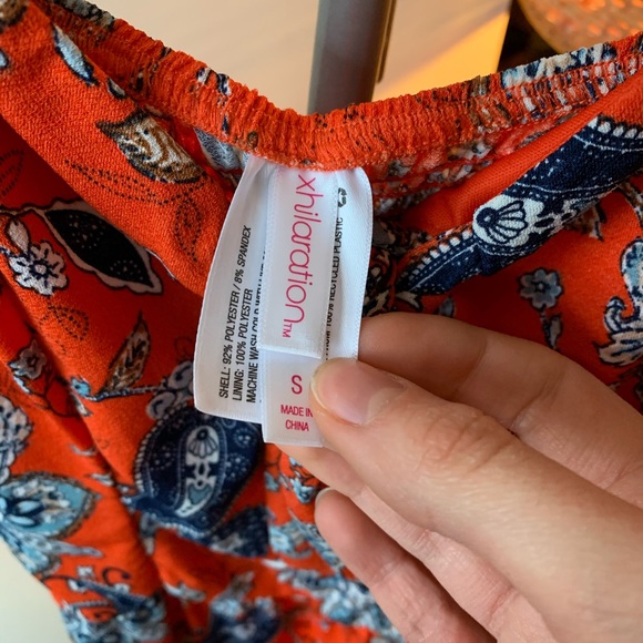 Xhileration Orange Romper - Picture 4 of 6